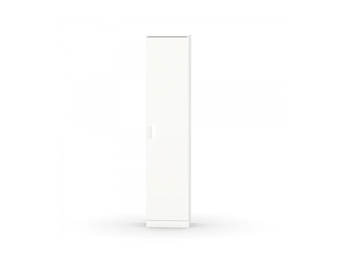 Armario multiusos Tibet acabado blanco mate, 40 cm(ancho) 180 cm(altura) 35 cm(fondo)