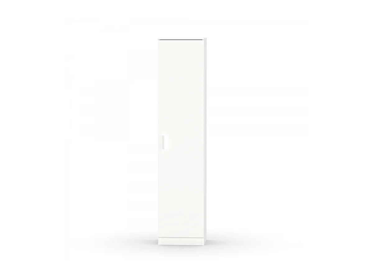 Armario multiusos Tibet acabado blanco mate, 40 cm(ancho) 180 cm(altura) 35 cm(fondo)