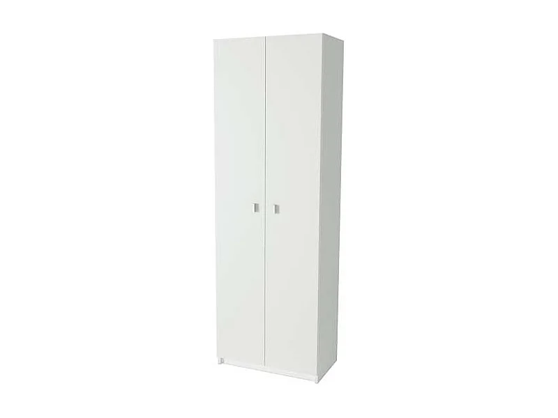 Armario dos puertas en acabado color blanco 60 cm(ancho) 180 cm(altura) 35.6 cm(fondo)