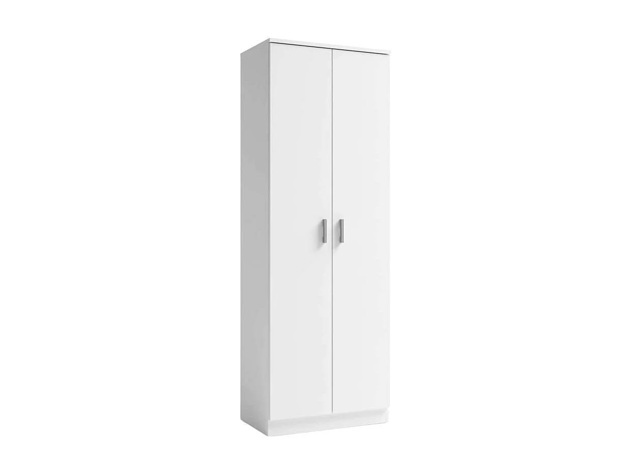 Armario multiusos Carles con dos acabado blanco,  180cm(alto) 60cm(ancho) 35cm(fondo)