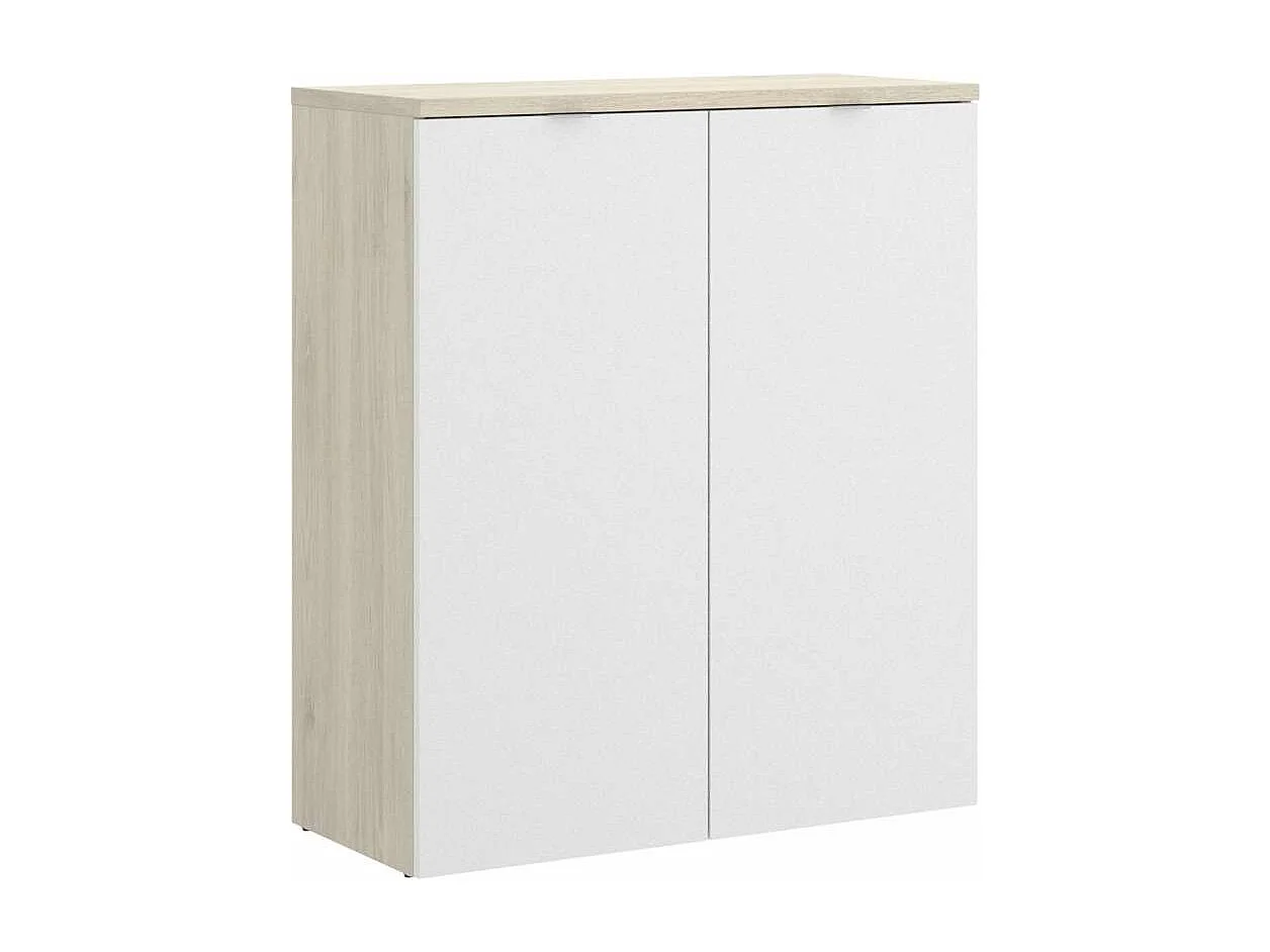Armario bajo 2 puertas abatibles Santa Elena en acabado blanco brillo 79 cm(ancho) 96 cm(a