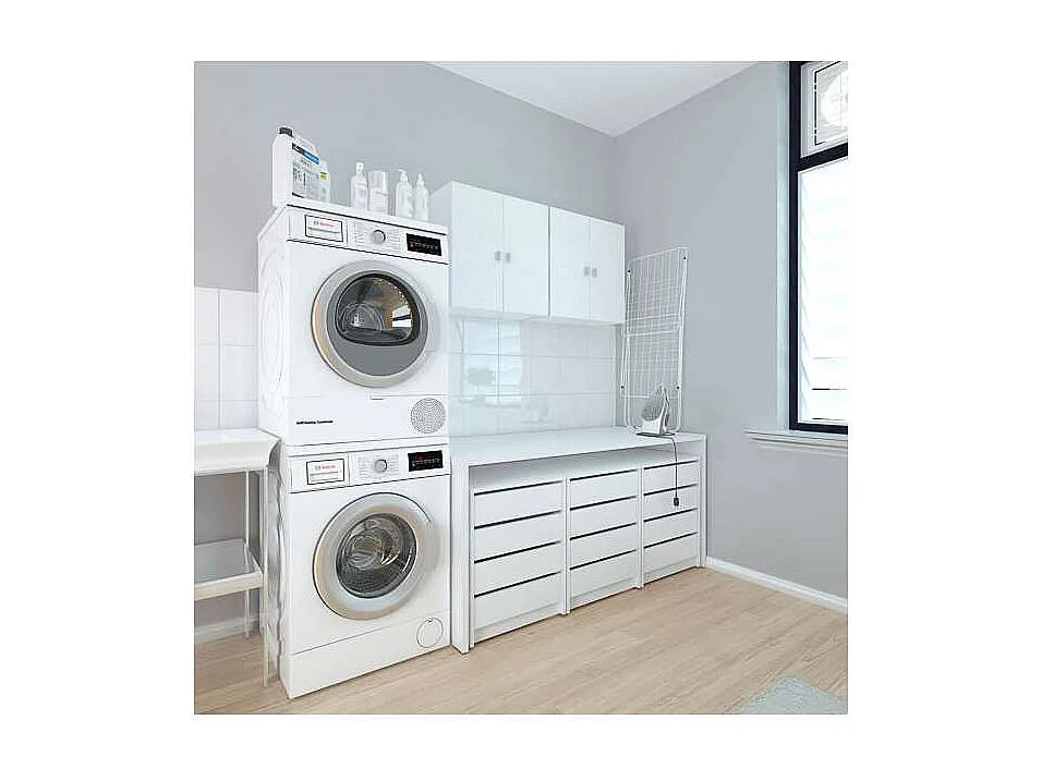 Modulo alto colgado Marbella en blanco 60 cm(ancho) 60 cm(altura) 26.5 cm(fondo)