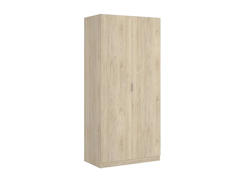 Armario ropero Sabiote con 2 puertas abatibles en roble natural 184 cm(alto)81 cm(ancho)52