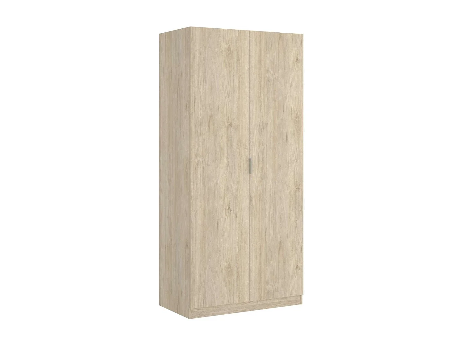 Armario ropero Sabiote con 2 puertas abatibles en roble natural 184 cm(alto)81 cm(ancho)52