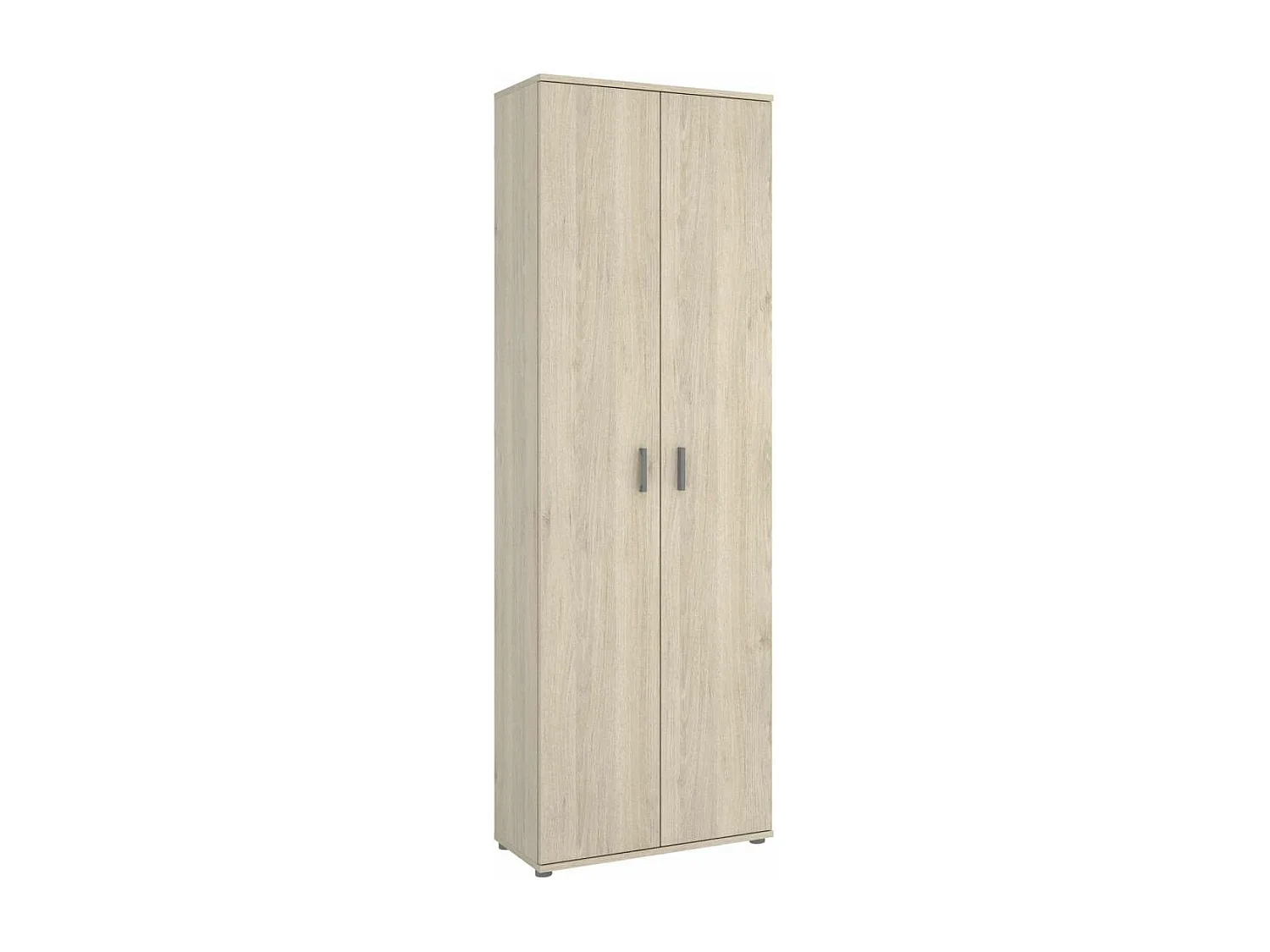 Armario multiusos Carmen 2 puertas acabado Natural, 6 estantes 61 cm(ancho) 190 cm(altura)