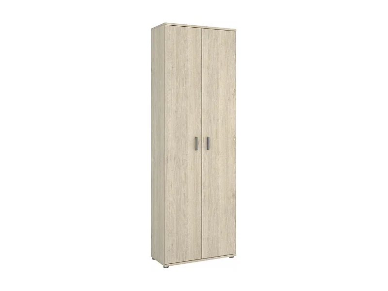 Armario multiusos Carmen 2 puertas acabado Natural, 6 estantes 61 cm(ancho) 190 cm(altura)