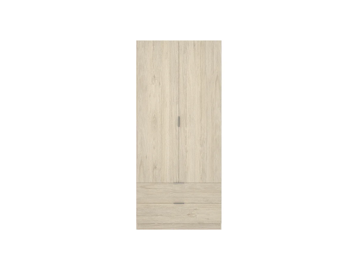 Armario Sabiote 2 puertas abatibles y 2 cajones en roble natural 184 cm(alto)81 cm(ancho)5
