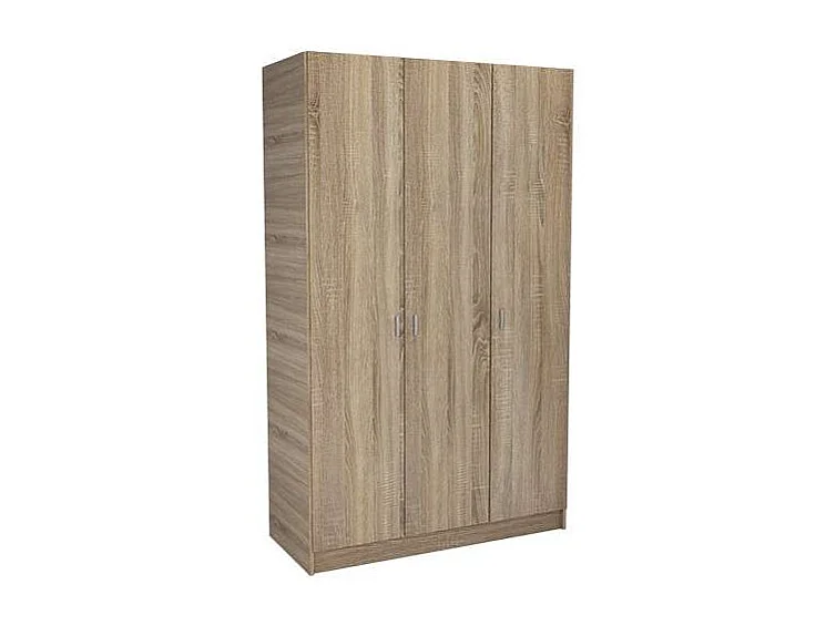 Armario 3 puertas abatibles acabado roble cortez, 200 cm(alto)128,2 cm(ancho)52 cm(fondo)