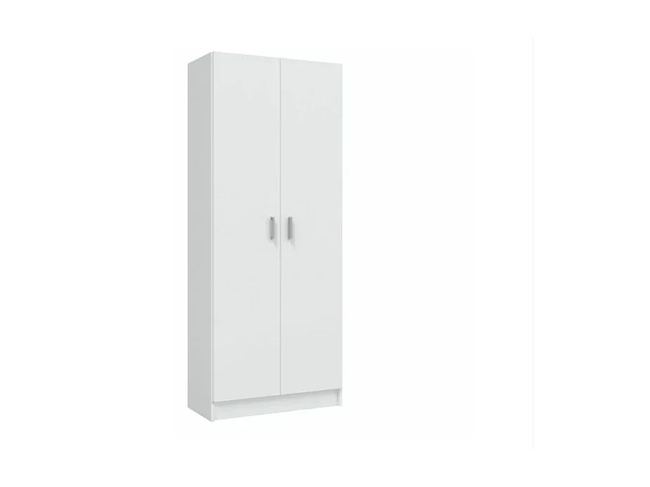 Armario escobero Milan en acabado blanco 2 puertas 73 cm(ancho) 180 cm(altura) 37 cm(fondo