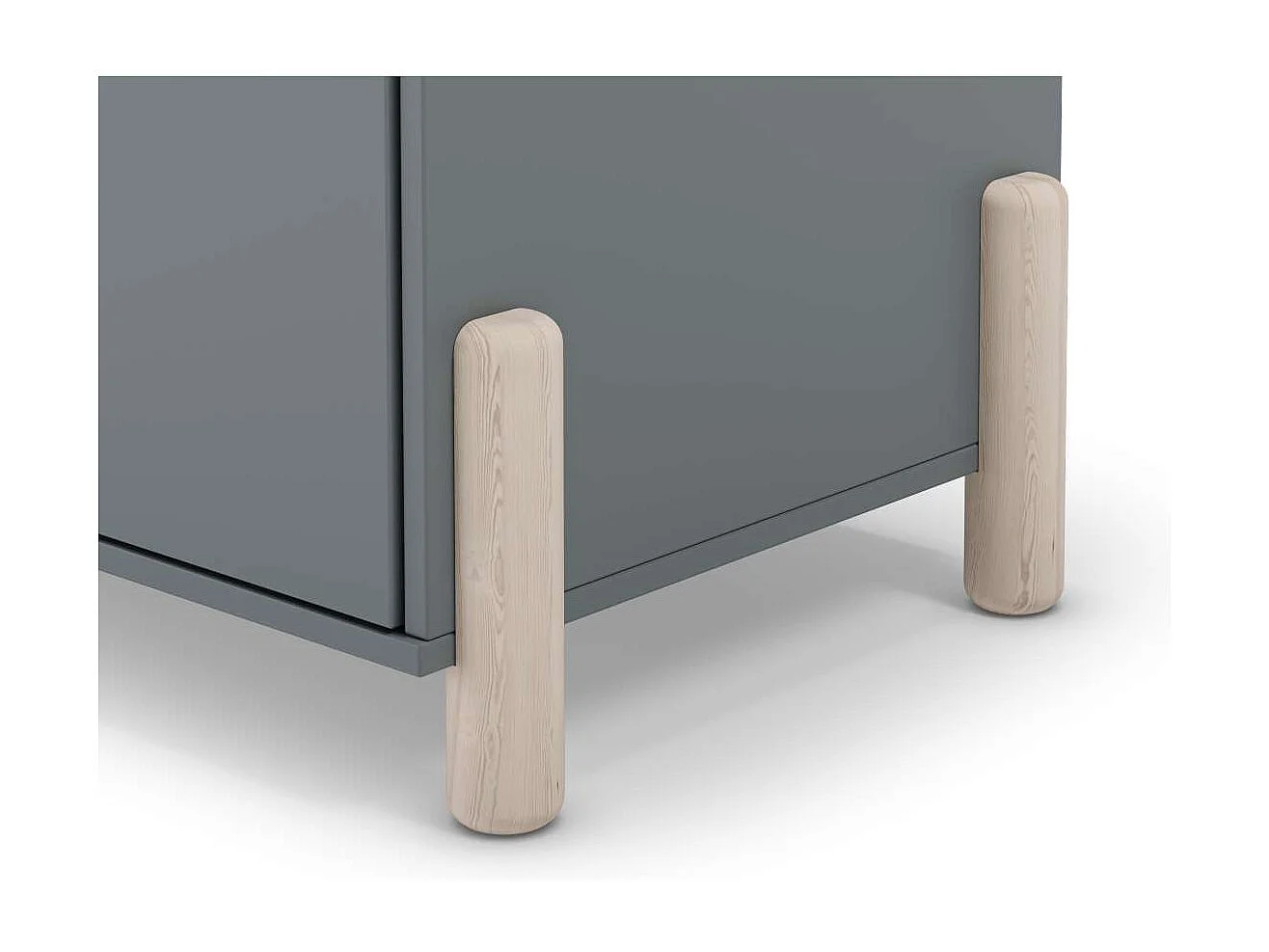 Armario 2 puertas abatible Emma acabado verde kaki/cera blanca, 92.8cm(Ancho) 45cm(Fondo)