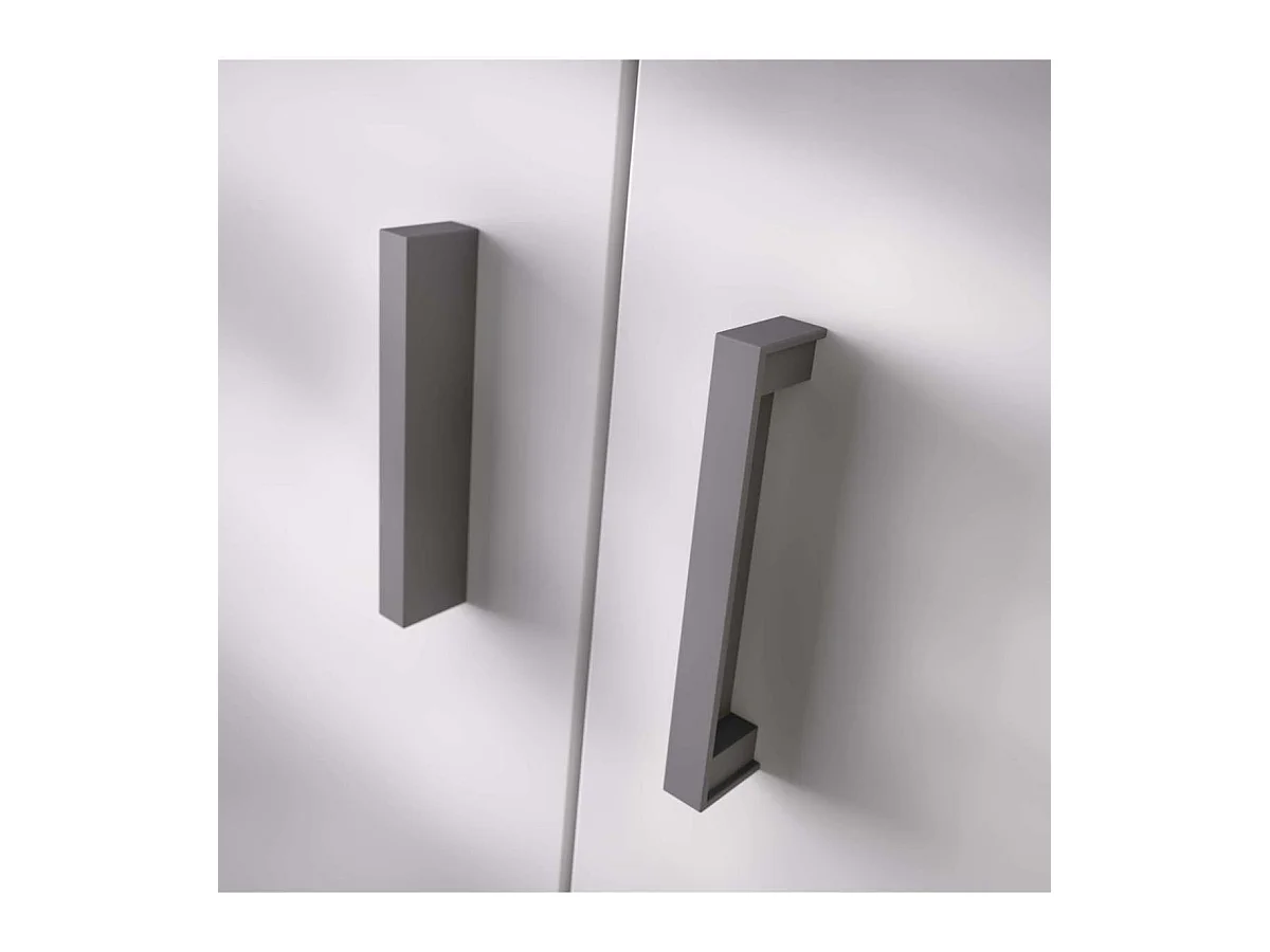 Armario multiusos Diego acabado blanco 2 puertas escobero 78 cm(ancho) 190 cm(altura) 35 c