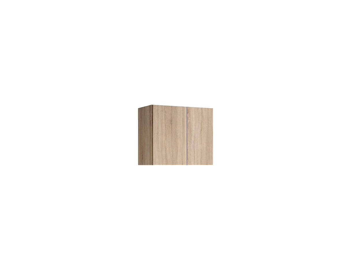 Armario 3 puertas abatibles 2 cajones acabado roble cambrian, 197cm(alto) 148cm(ancho) 51c