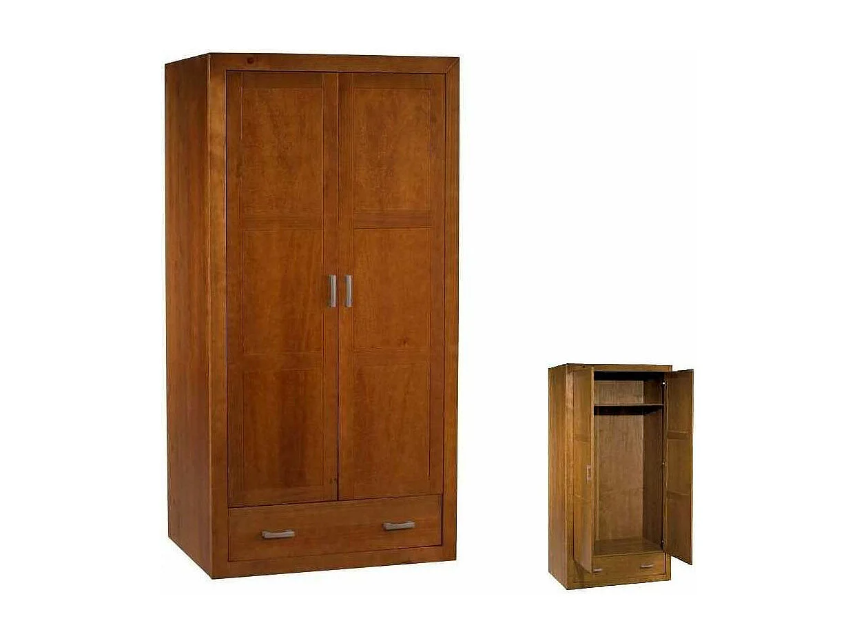Armario ropero  madera maciza acabado cerezo 200 cm(alto)105 cm(ancho)55 cm(largo)