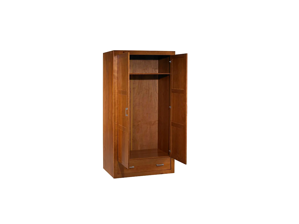 Armario ropero  madera maciza acabado cerezo 200 cm(alto)105 cm(ancho)55 cm(largo)