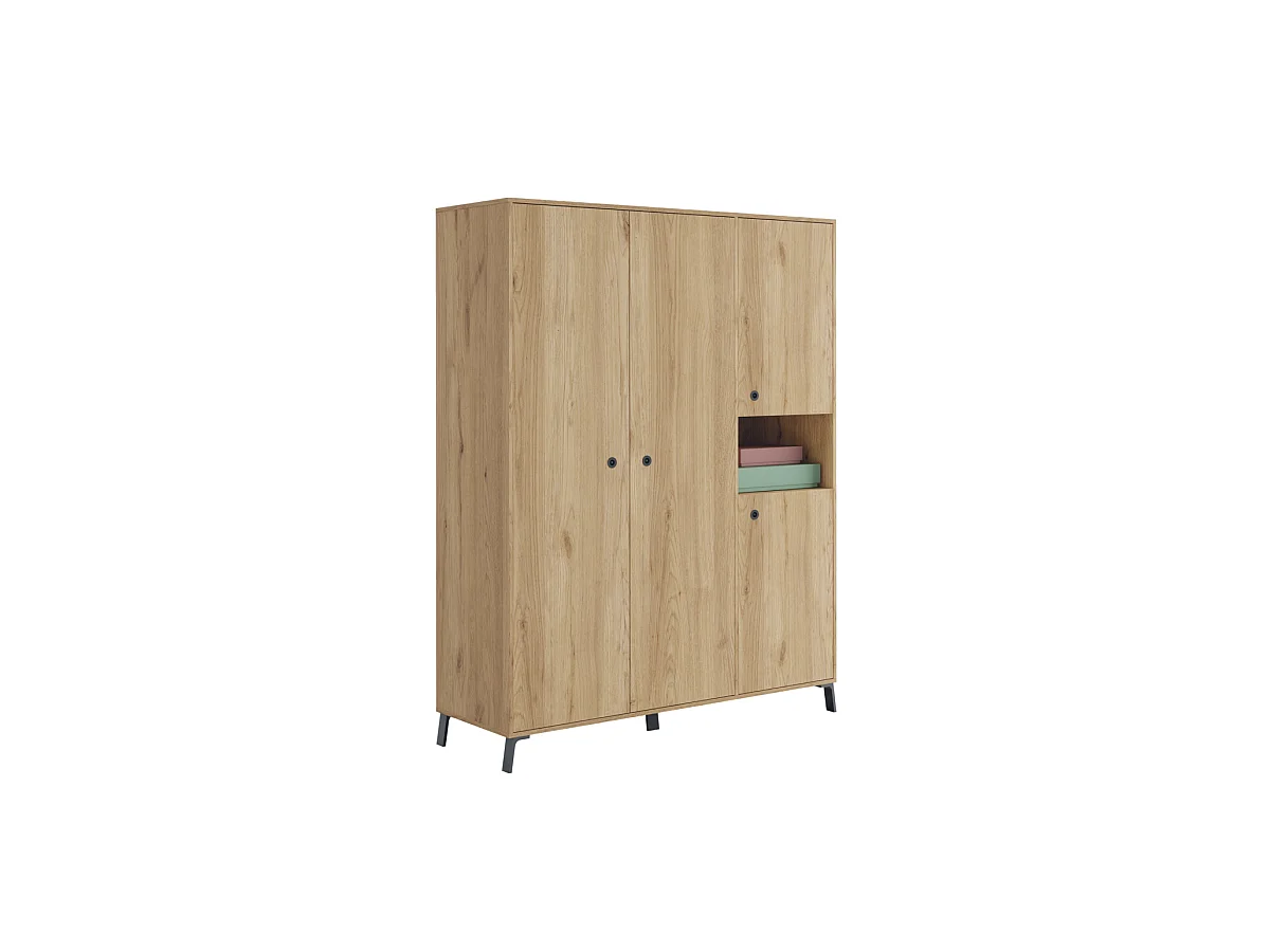 Armario ropero 4 puertas y hueco Camila 200 cm(alto)150 cm(ancho)55 cm(fondo)