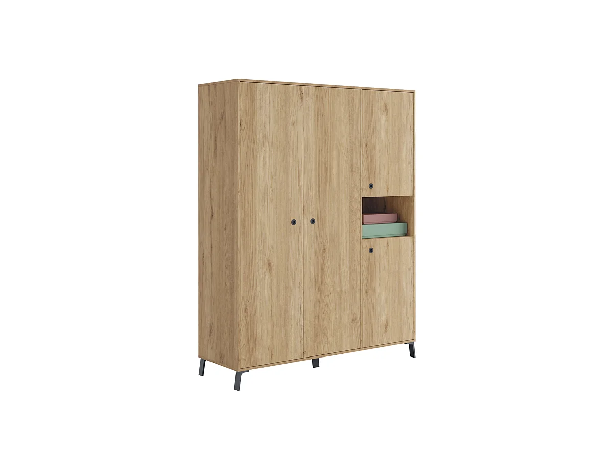 Armario ropero 4 puertas y hueco Camila 200 cm(alto)150 cm(ancho)55 cm(fondo)