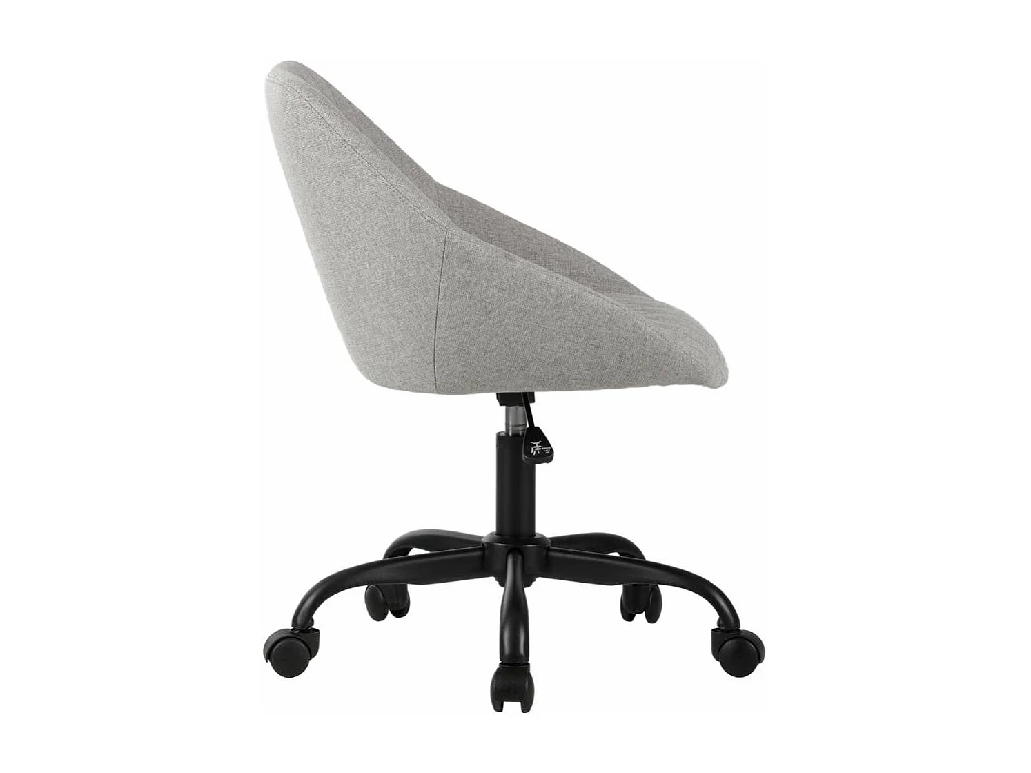 Silla despacho giratoria elevable acabado gris claro, 58m(ancho) 74/84cm(altura) 60cm(fond