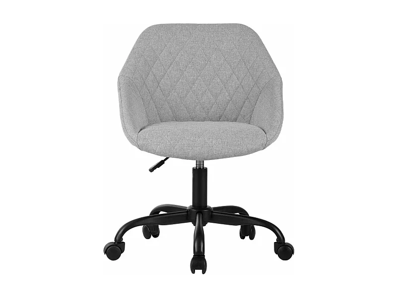 Silla despacho giratoria elevable acabado gris claro, 58m(ancho) 74/84cm(altura) 60cm(fond