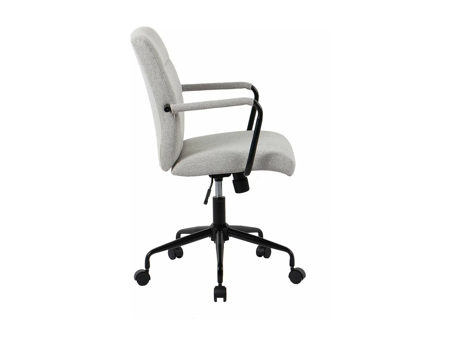 Silla despacho giratoria elevable acabado gris, 64m(ancho) 91/99cm(altura) 70cm(fondo)