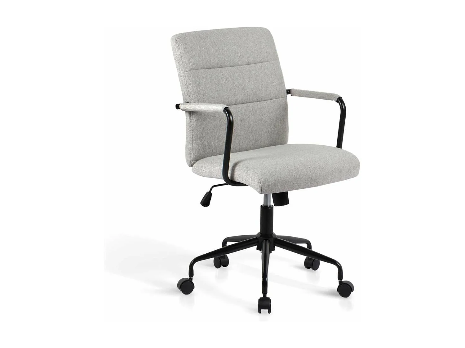 Silla despacho giratoria elevable acabado gris, 64m(ancho) 91/99cm(altura) 70cm(fondo)