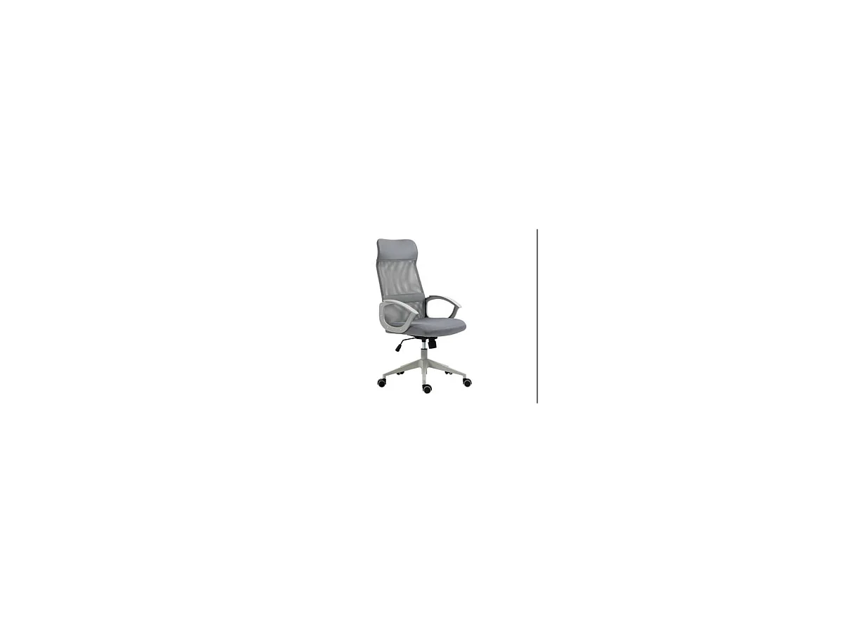 Silla de estudio con respaldo alto modelo Nueva Marsella acabado gris, 60cm(ancho ) 106-11