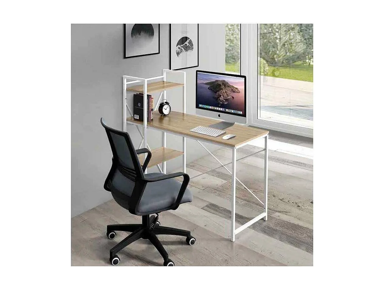 Silla despacho de diseño moderno, giratoria, elevable acabado gris, 113-123 cm(alto)60 cm