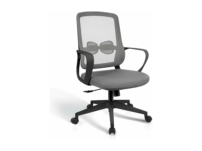 Silla despacho giratoria elevable acabado gris/negro, 66m(ancho) 97/105cm(altura) 61cm(fon