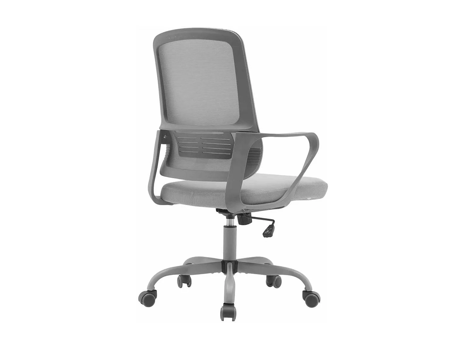 Silla despacho giratoria elevable acabado gris, 59m(ancho) 99/109cm(altura) 56cm(fondo)