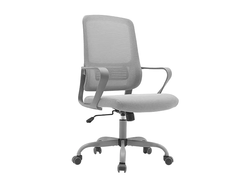 Silla despacho giratoria elevable acabado gris, 59m(ancho) 99/109cm(altura) 56cm(fondo)