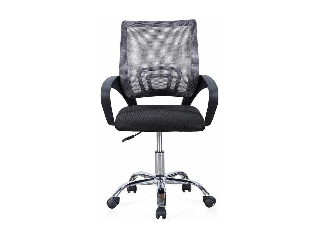 Silla de escritorio giratoria Vita acabado negro/gris, 90/102 cm(alto)60 cm(ancho)60 cm(la