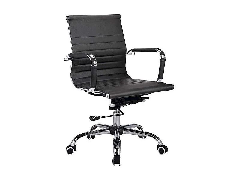 Silla despacho giratoria elevable acabado negro, 90-97cm(alto) 58cm(ancho) 64cm(largo).