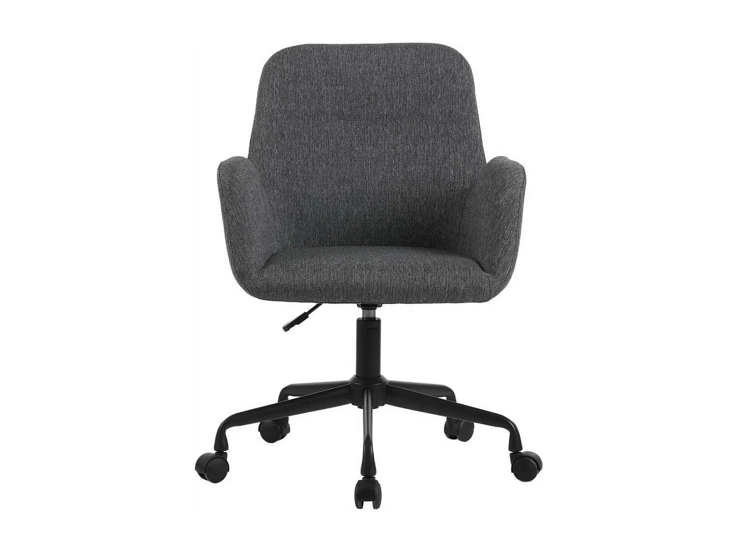 Silla despacho giratoria elevable acabado gris oscuro, 61m(ancho) 82/90cm(altura) 64cm(fon