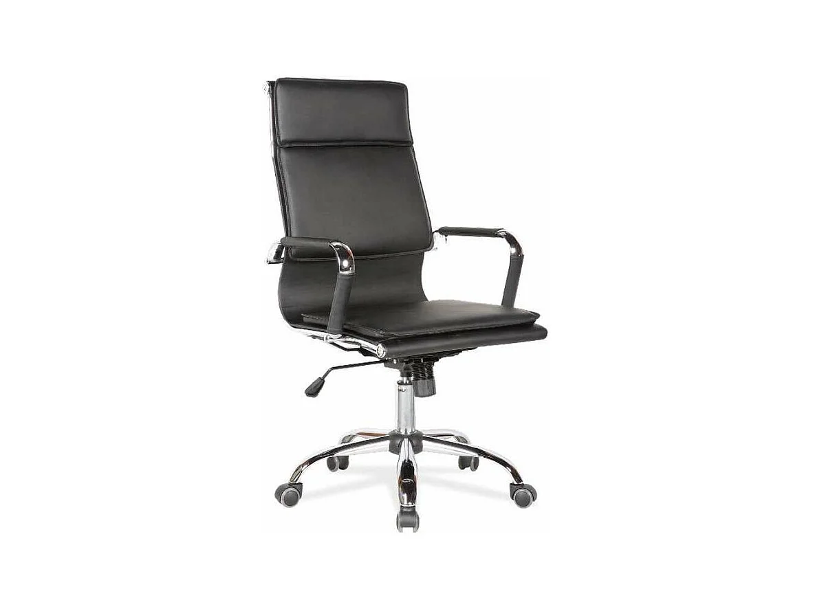 Silla de oficina Jana en negro. Alto: 106-114. Ancho: 55. Fondo: 65.