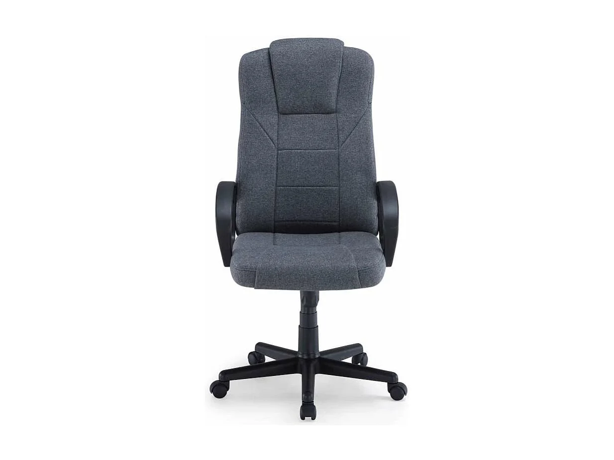 Sillón despacho giratorio Henry tejido bali gris marengo, 118-126cm(alto) 64cm(ancho) 64c