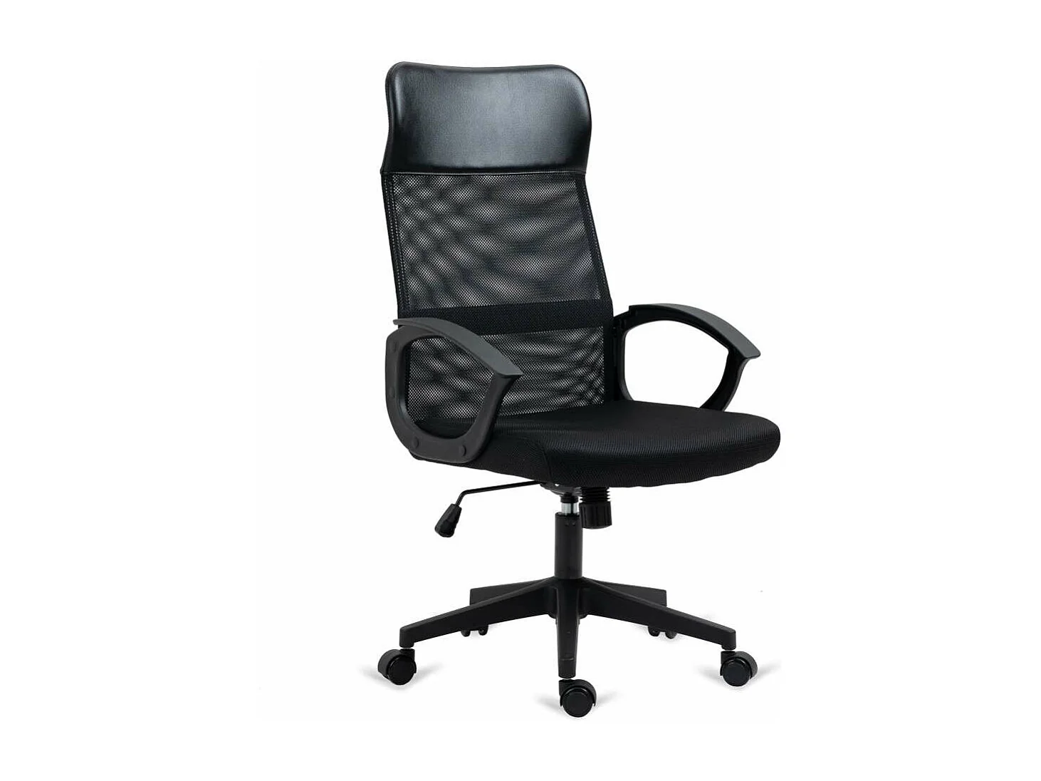 Silla de estudio con respaldo alto modelo Nueva Marsella acabado negro, 60cm(ancho ) 106-1