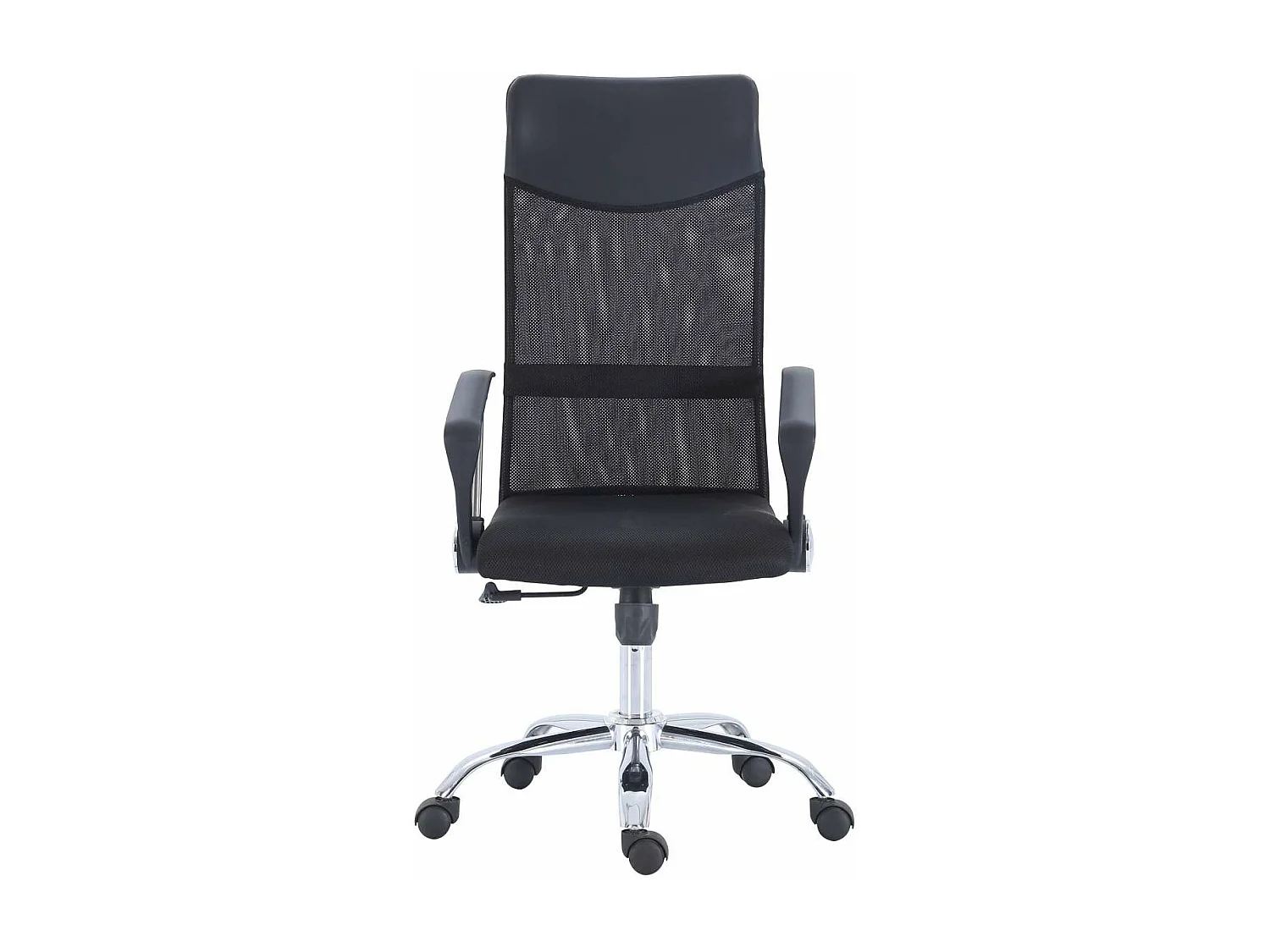 Sillón giratorio Coach red transpirable negro, 64 x 64 x 112-122 cm (ancho x largo x alto