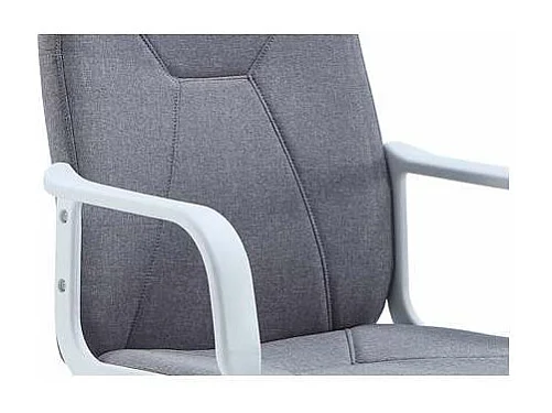 Sillón giratorio Genesis en tejido gris pearl, 91/103cm(alto) 56.5cm(ancho) 56.5cm(largo)