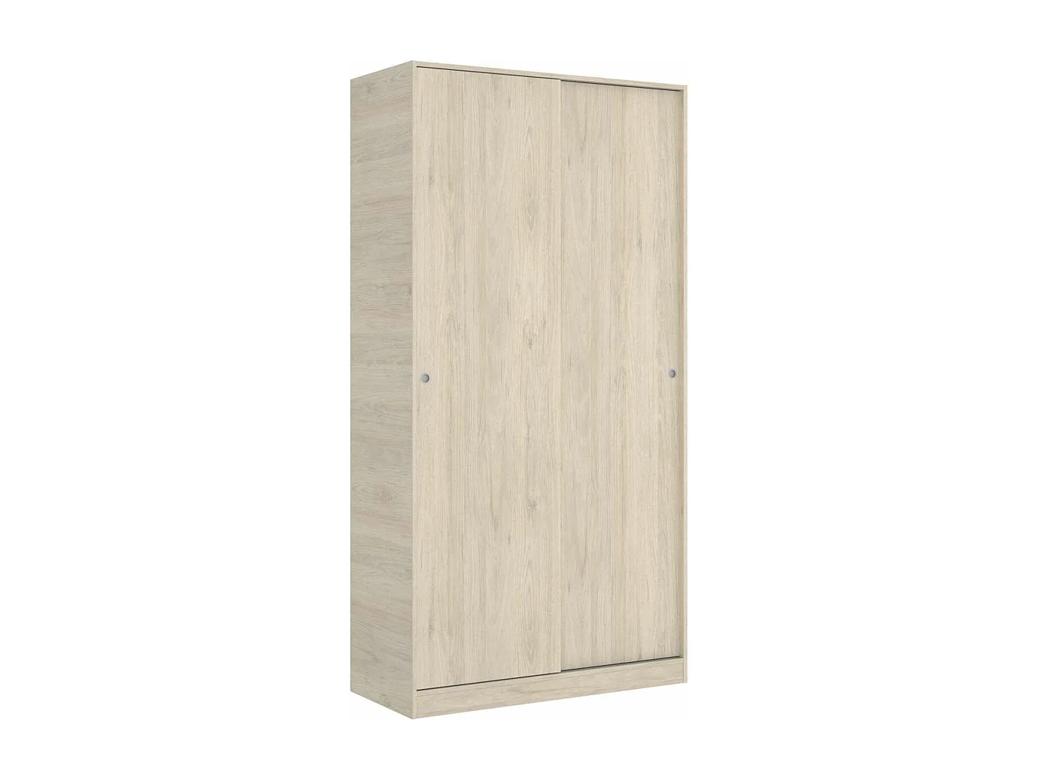 Armario puertas correderas Lupión en roble natural. Ancho 100 x fondo 50 x alto 204 cm.