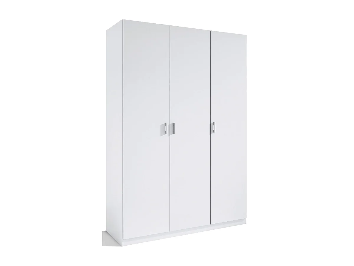 Armario 3 puertas abatibles acabado en blanco 180 cm(alto)120 cm(ancho)50 cm(fondo)
