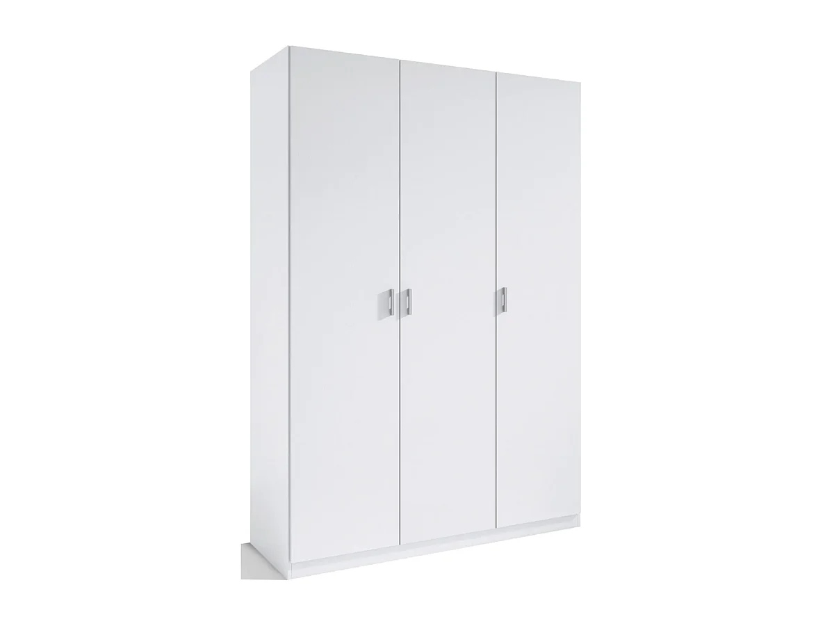 Armario 3 puertas abatibles acabado en blanco 180 cm(alto)120 cm(ancho)50 cm(fondo)