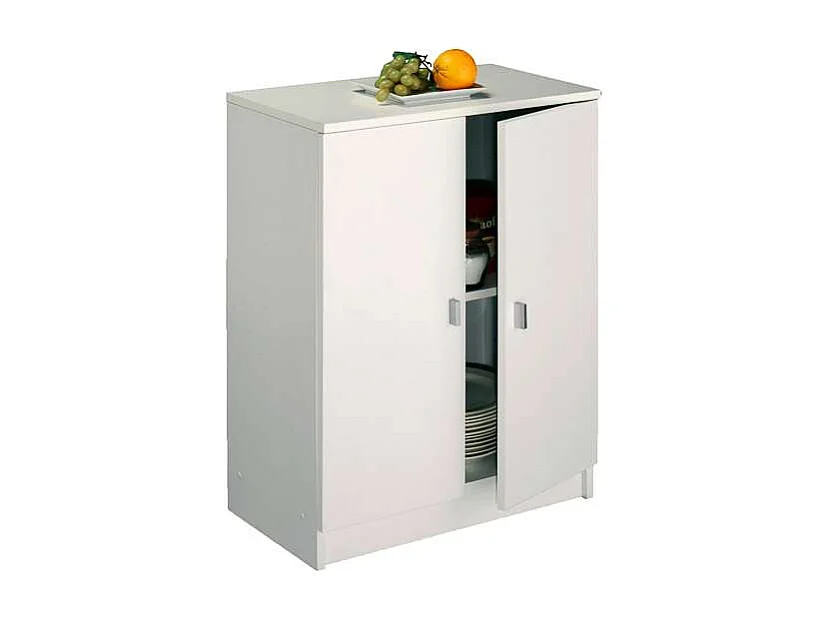 Armario bajo dos puertas Marbella color blanco 60 cm(ancho) 80 cm(altura) 34 cm(fondo)