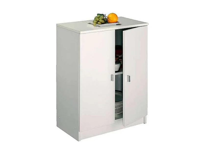 Armario bajo dos puertas Marbella color blanco 60 cm(ancho) 80 cm(altura) 34 cm(fondo)