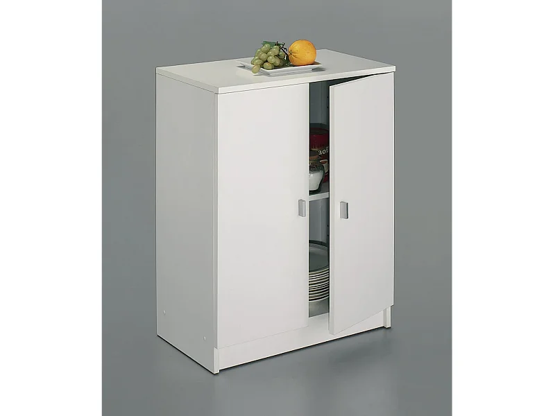 Armario bajo dos puertas Marbella color blanco 60 cm(ancho) 80 cm(altura) 34 cm(fondo)