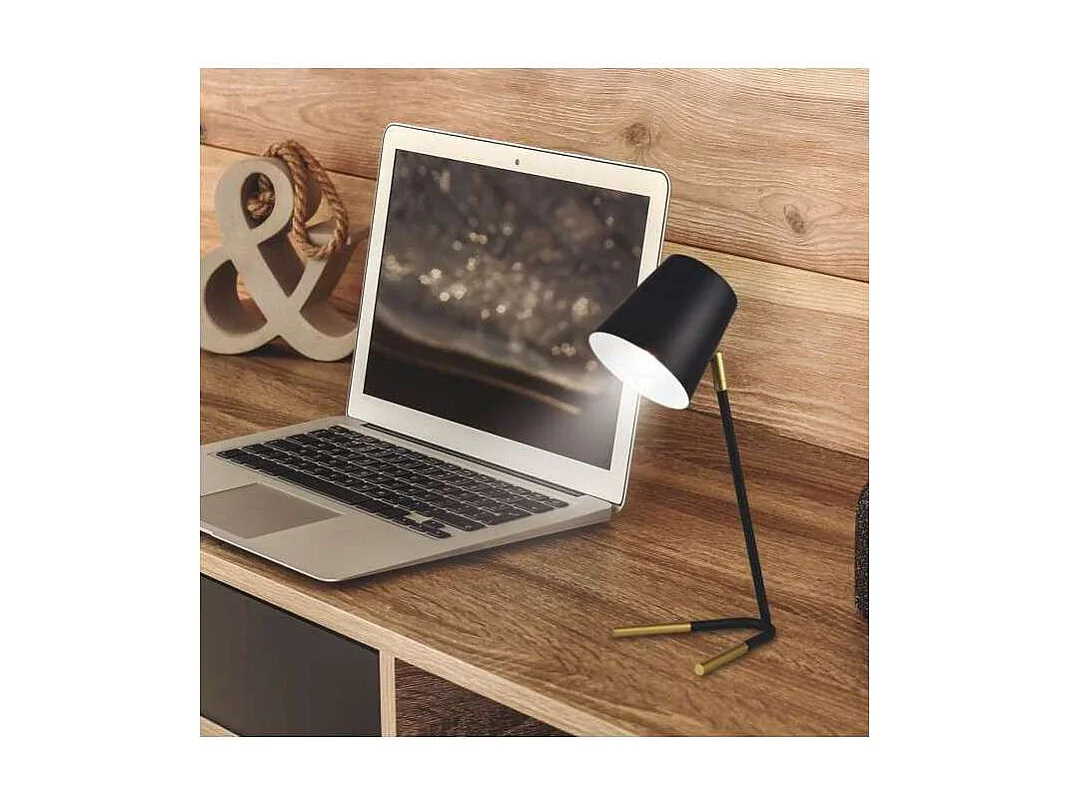 Flexo modelo Dimas acabado negro 30 cm(alto) 27 cm(ancho) 27 cm (fondo)