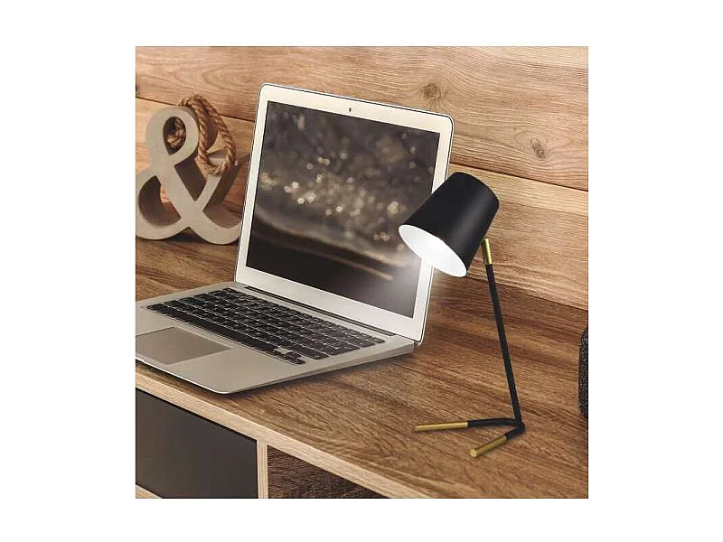 Flexo modelo Dimas acabado negro 30 cm(alto) 27 cm(ancho) 27 cm (fondo)