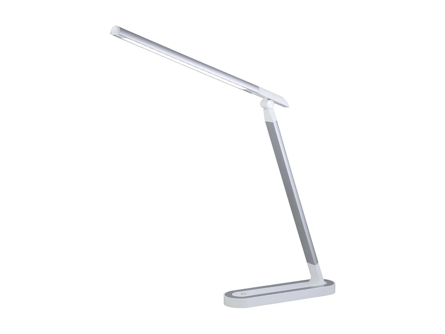 Flexo led modelo Karim acabado plata, 42cm(alto) 6cm(ancho) 24cm(largo).