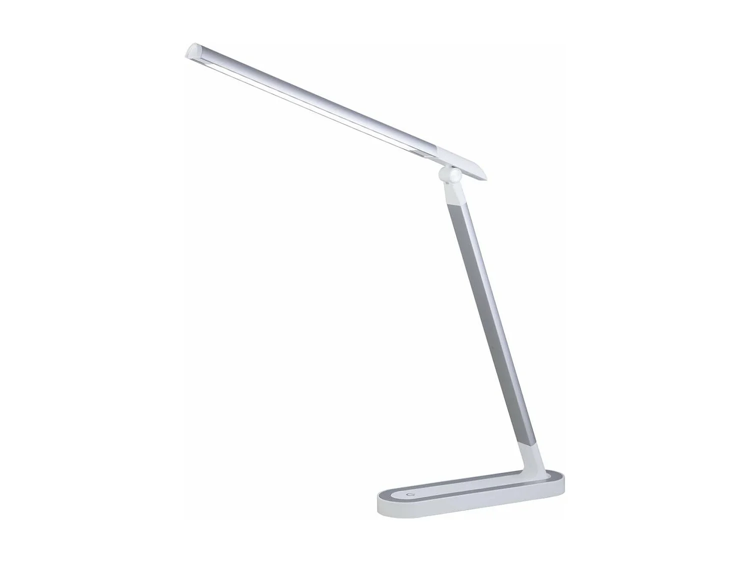 Flexo led modelo Karim acabado plata, 42cm(alto) 6cm(ancho) 24cm(largo).