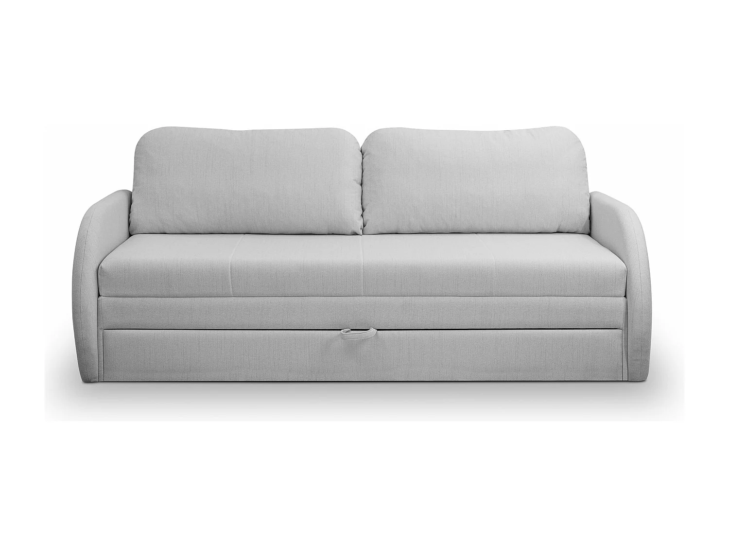 3-Sitzer-Sofa - Schlaffunktion und Bettkasten - hellgrau - DIEGO