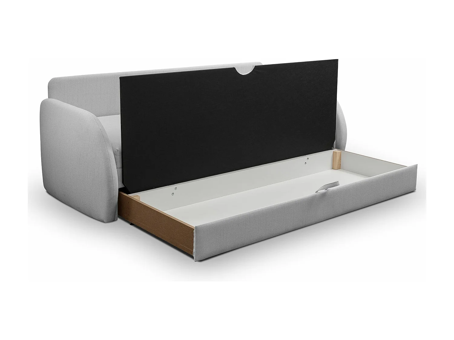 Canapé convertible 3 places - gris clair - DIEGO NEVE