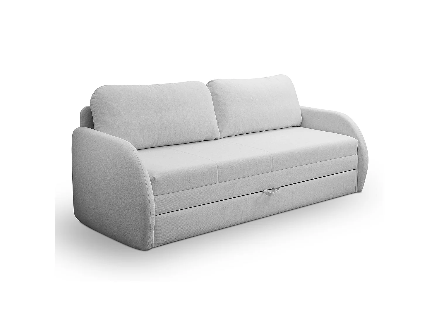 Canapé convertible 3 places - gris clair - DIEGO NEVE